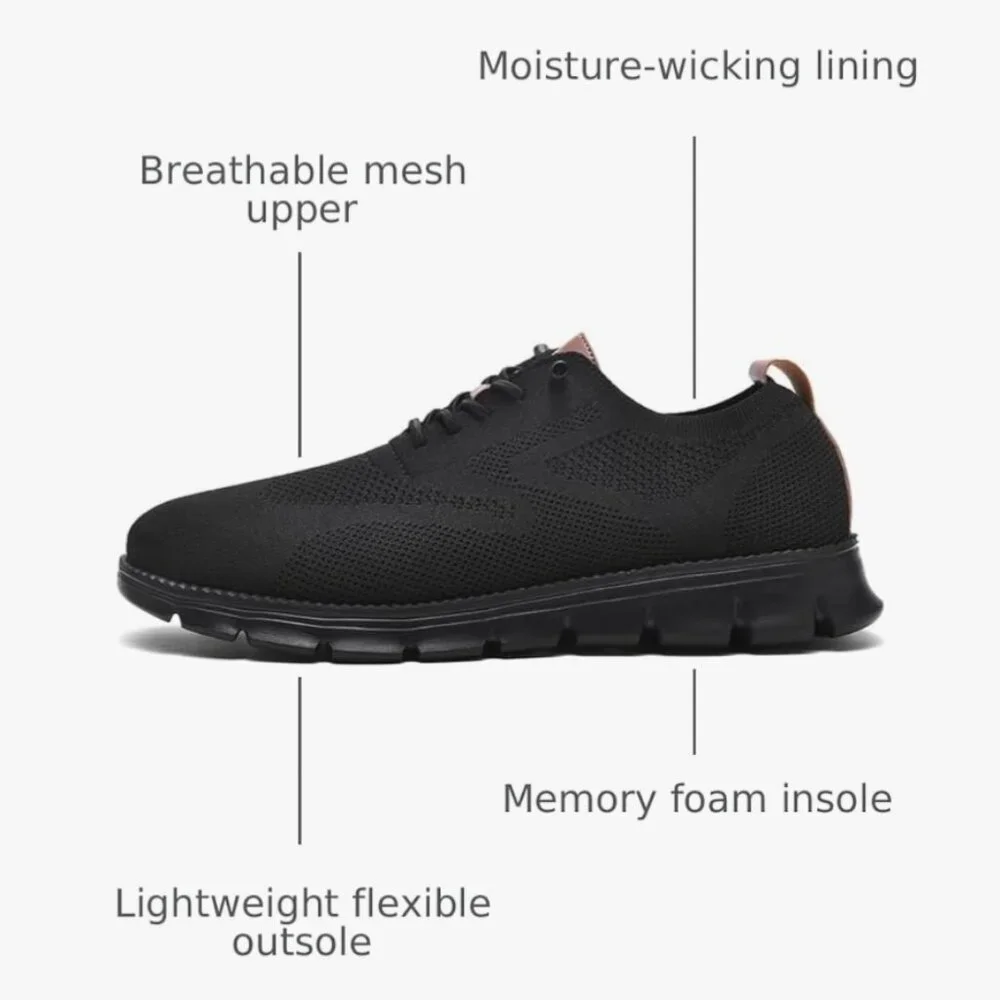 BREEZE MEN'S LIGHTWEIGHT BUSINNES CASUAL LACE-UP OXFORDS SIZE EU47(US 13)
